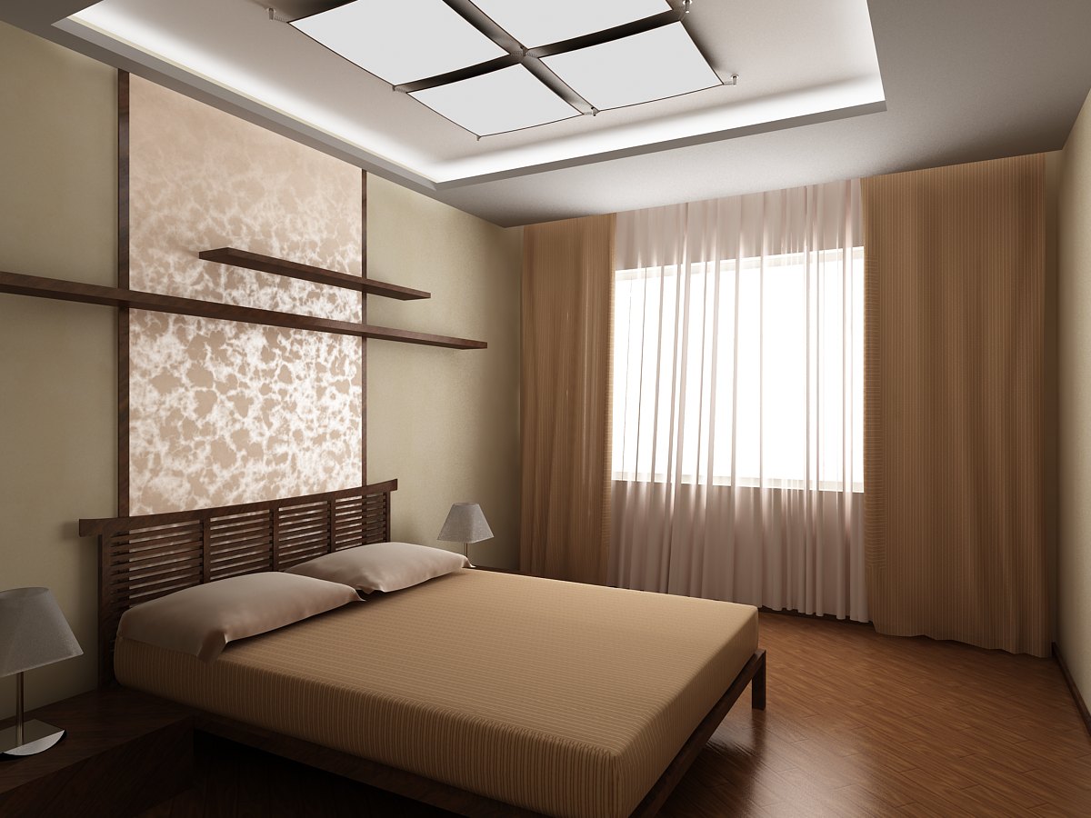 Натяжной потолок в спальне - фото в СПб - дизайн, идеи, цвета